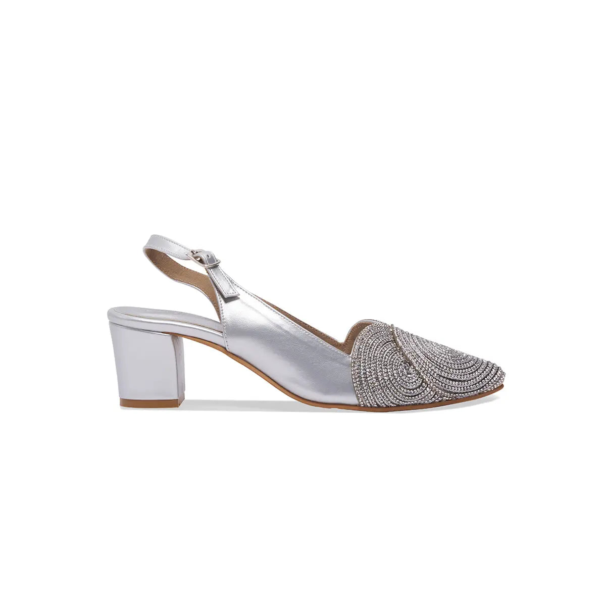 Zohra Embellished Slingback Heels Come