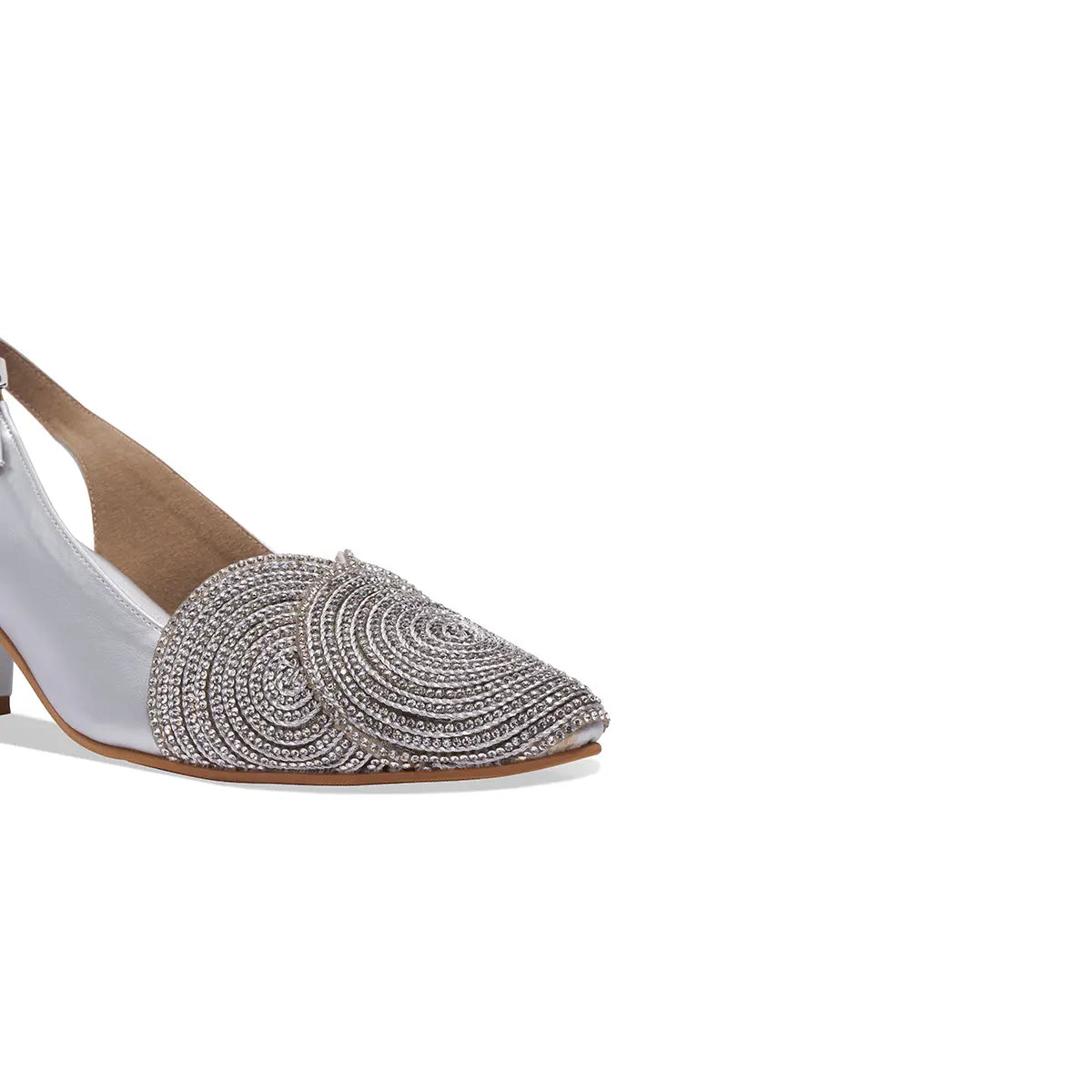Zohra Embellished Slingback Heels Come