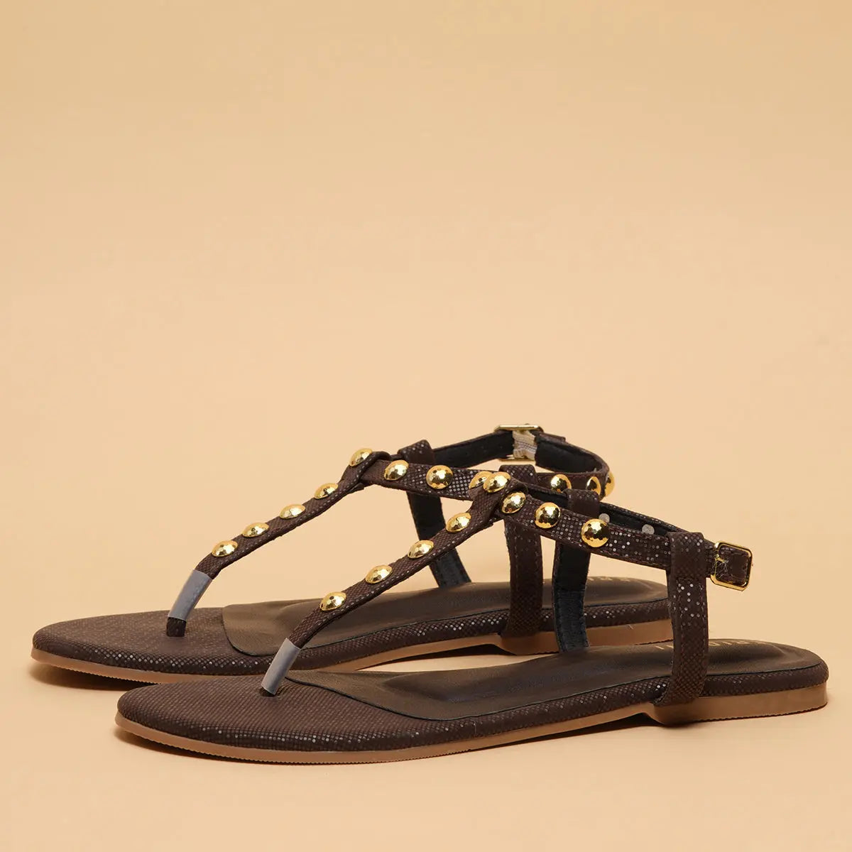 Zyla Studded Flats Ahmad Arts