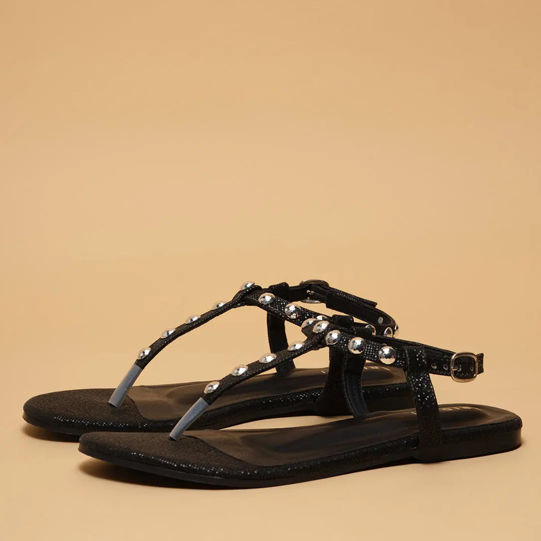 Zyla Studded Flats Ahmad Arts