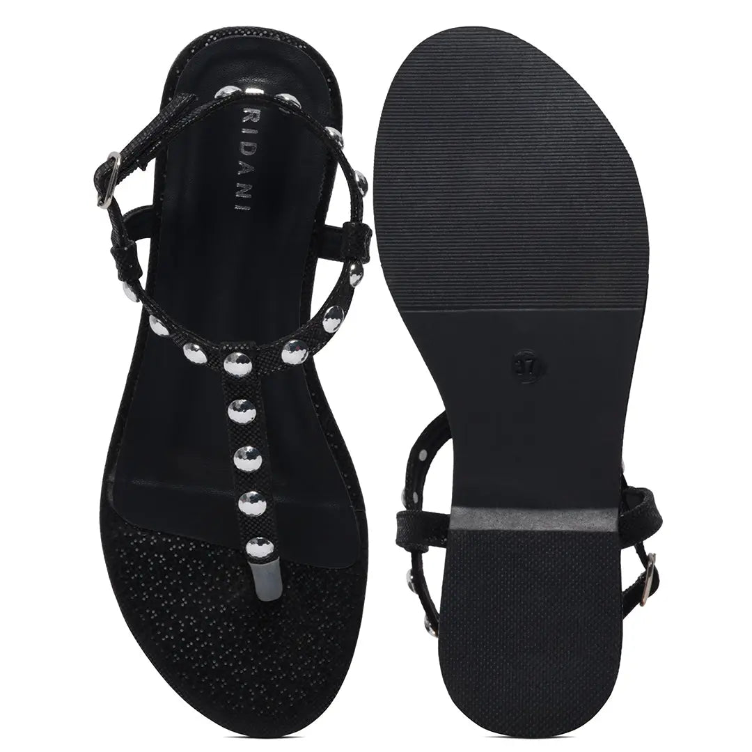 Zyla Studded Flats Ahmad Arts