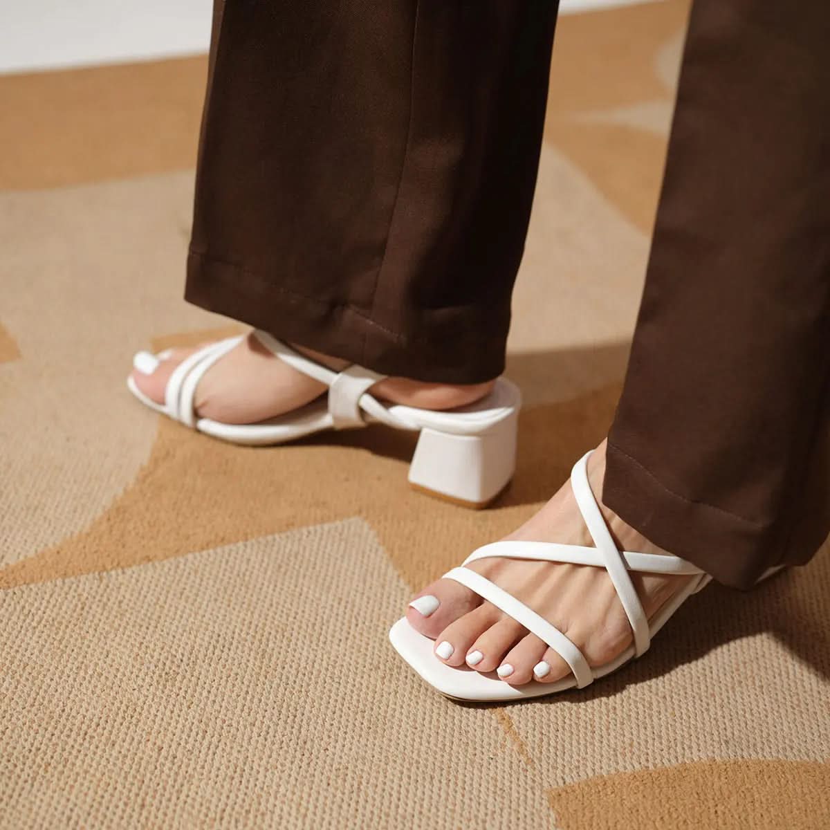 Seren Strappy Heels KM Footwear