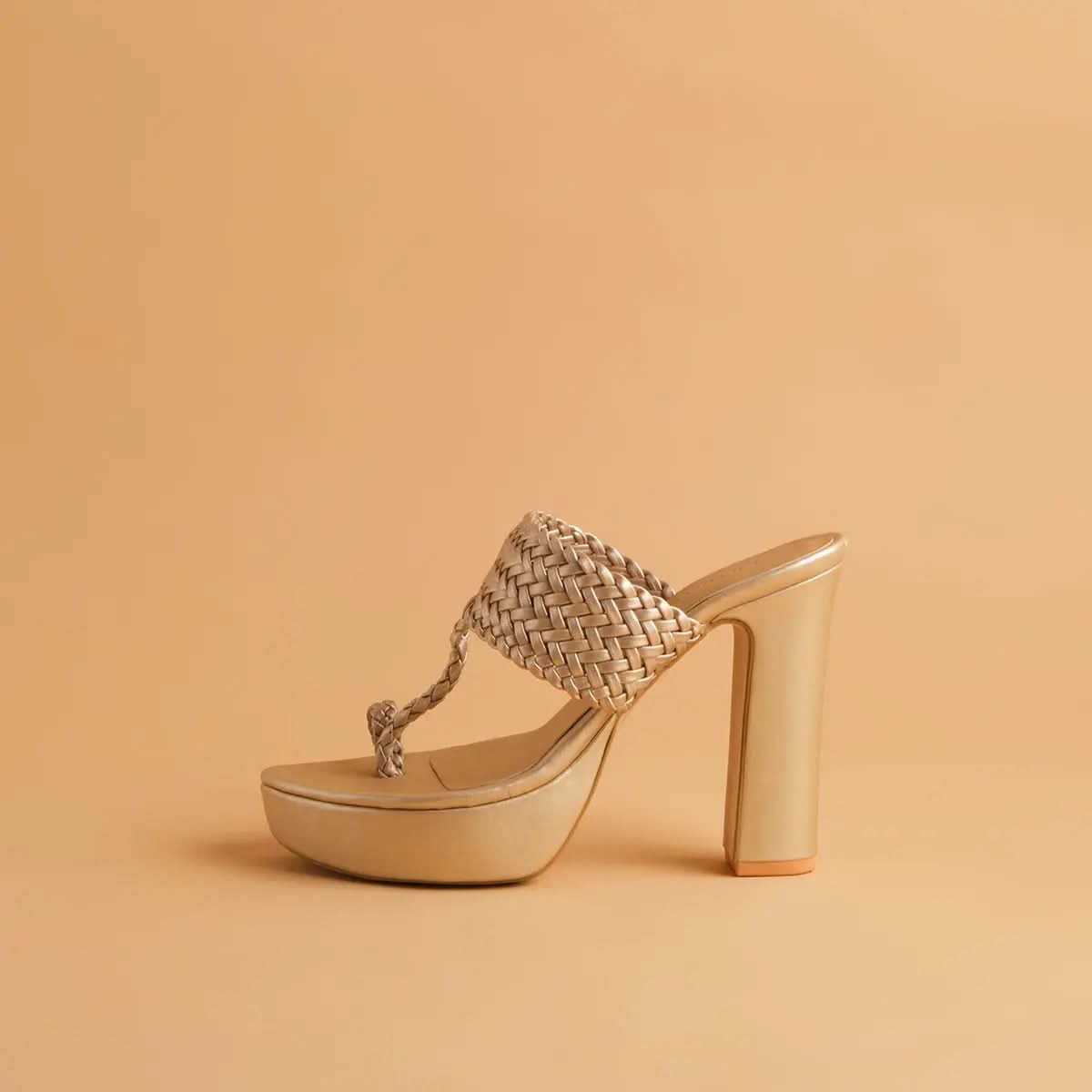 Frida Kolhapuri Heels National Shoes