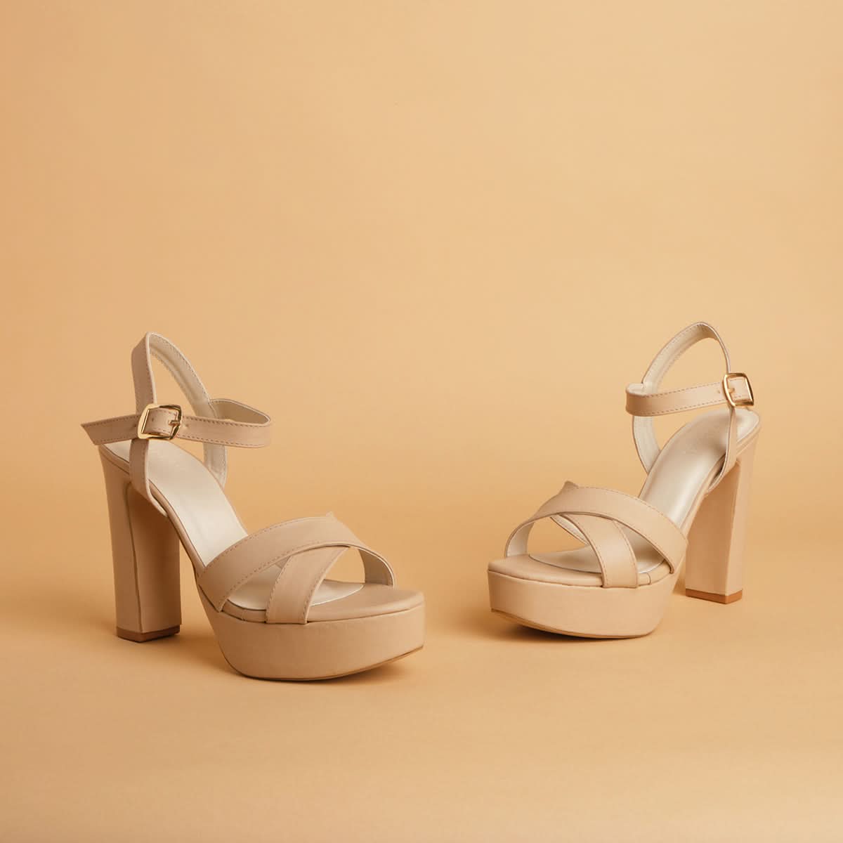 Veronic Criss-Cross Heels National Shoes Eridani