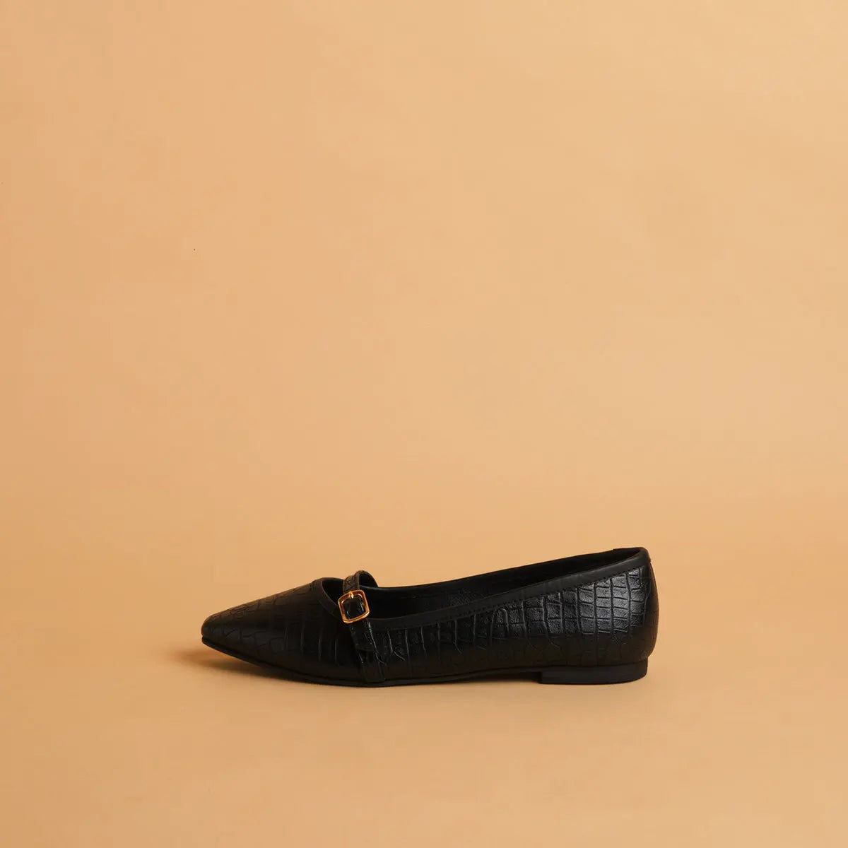 Celo Textured Ballerinas Status Shoes