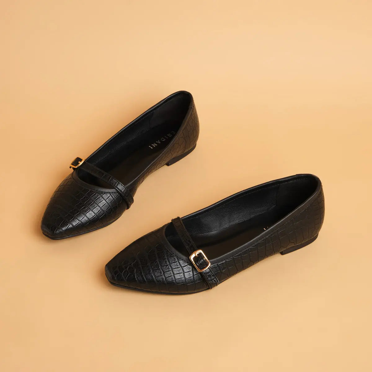 Celo Textured Ballerinas Status Shoes