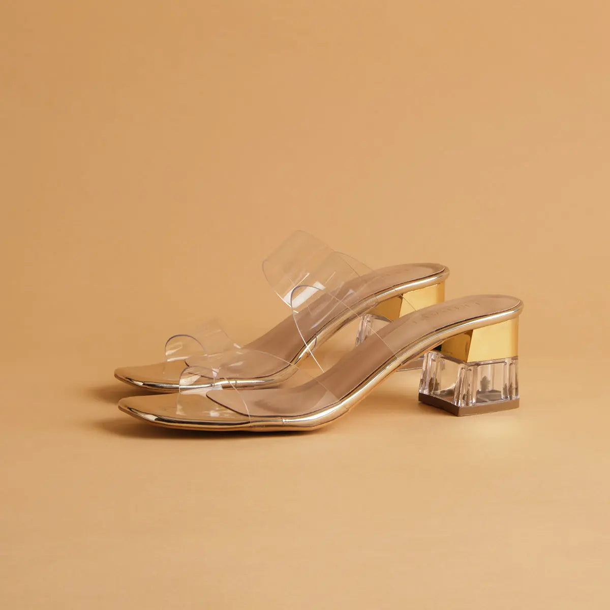 Crystalline Transparent Heels KM Footwear