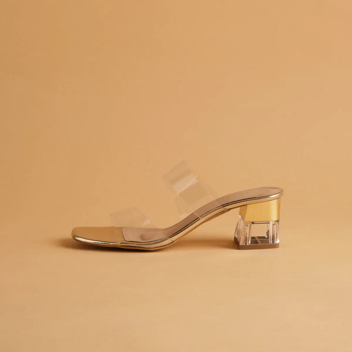 Crystalline Transparent Heels KM Footwear