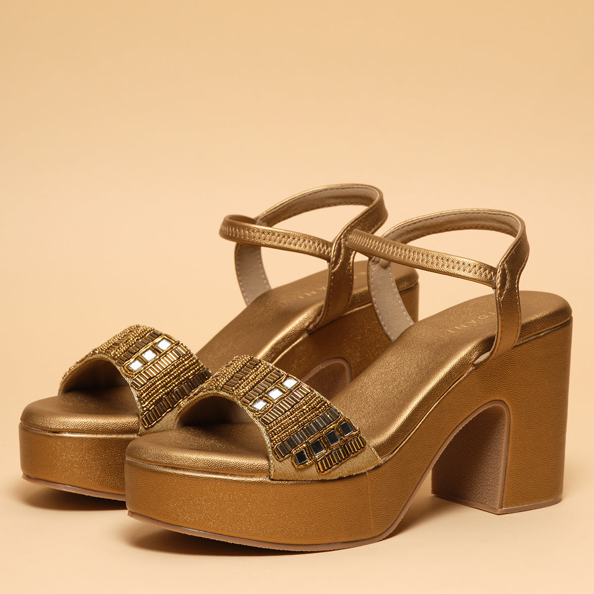 Aaina Embroidered Sandals Mahek Footwear Eridani