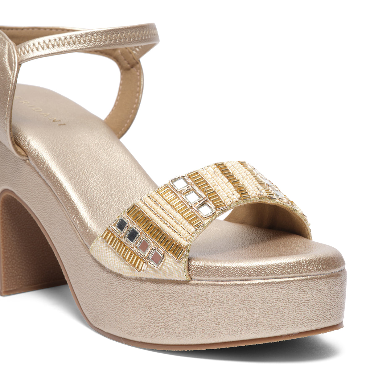 Aaina Embroidered Sandals Mahek Footwear Eridani