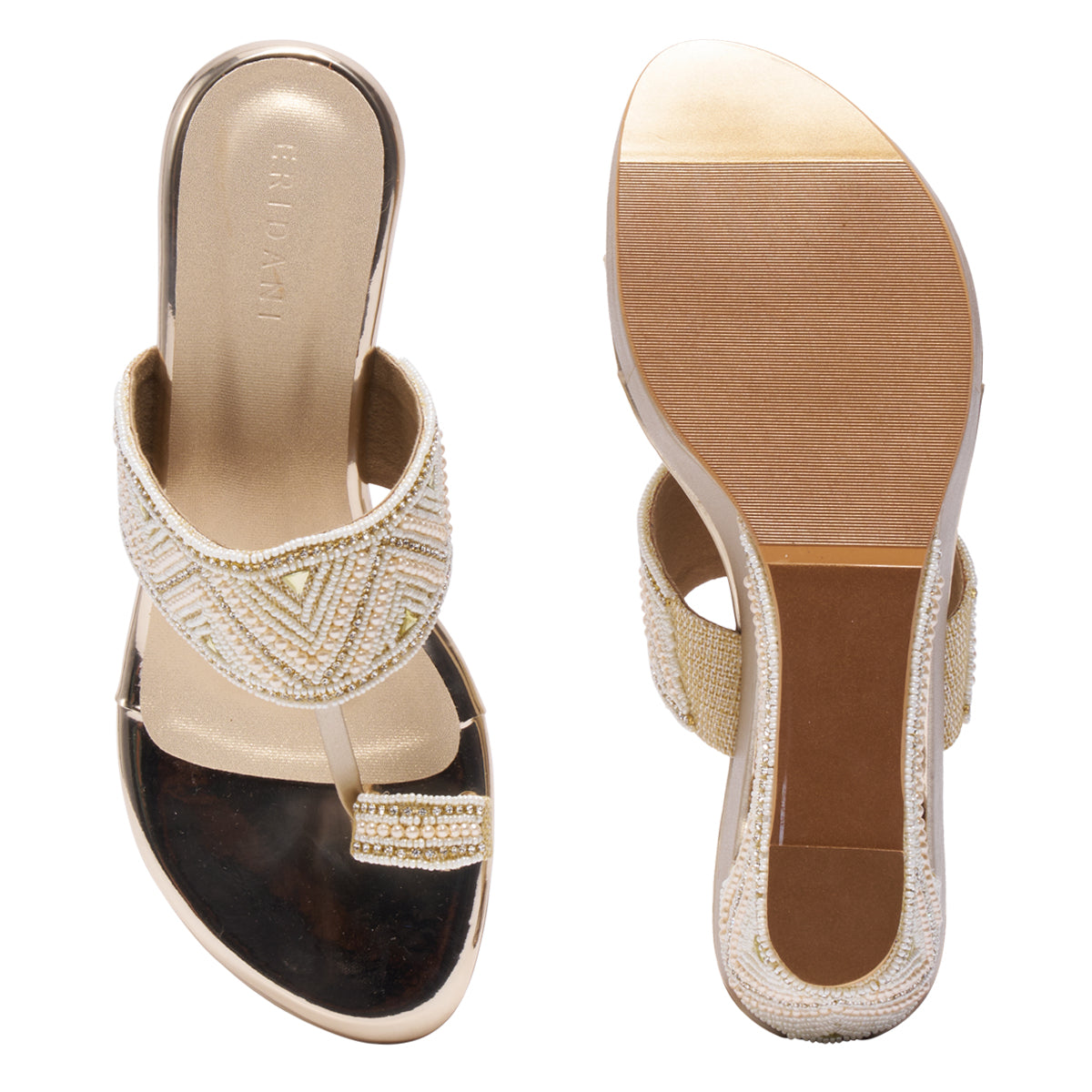 Aashi Embellished Kolhapuri Wedges