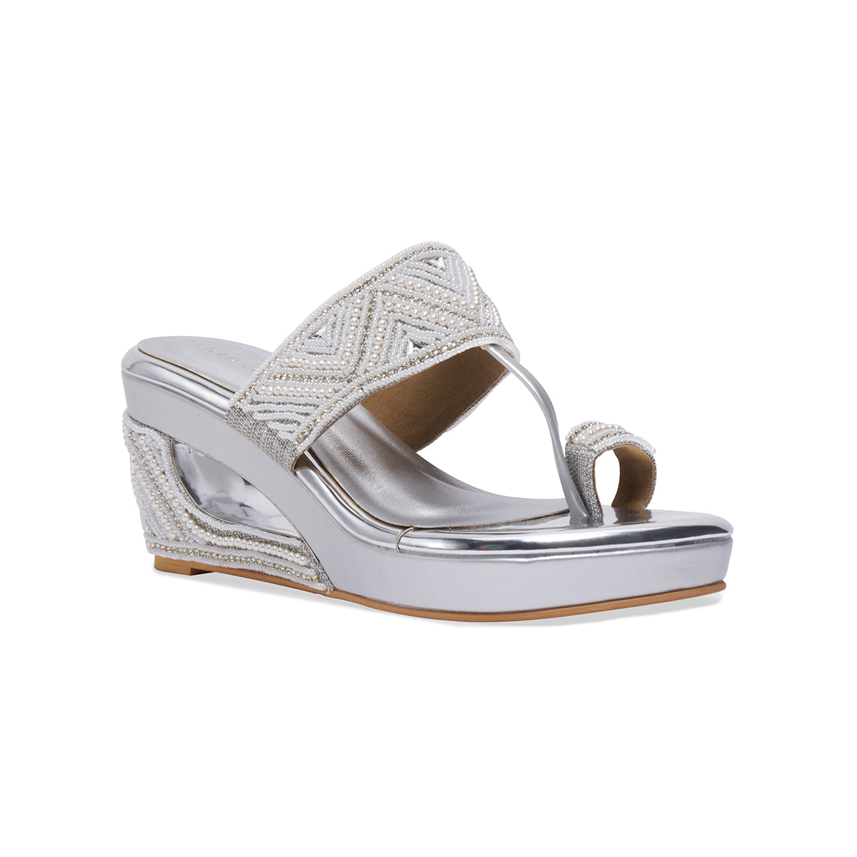 Aashi Embellished Kolhapuri Wedges