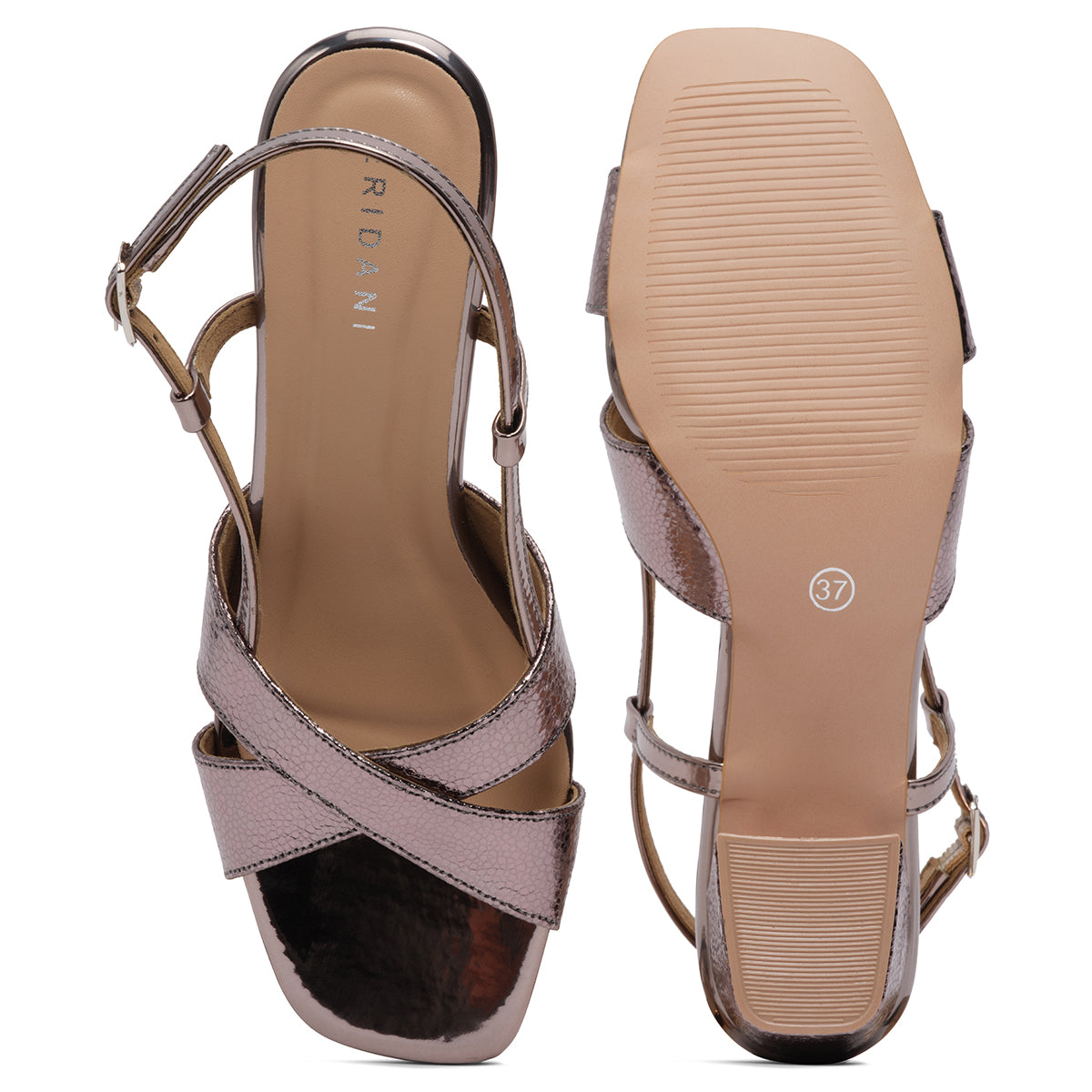 Aella Metallic Heels KM Footwear Eridani