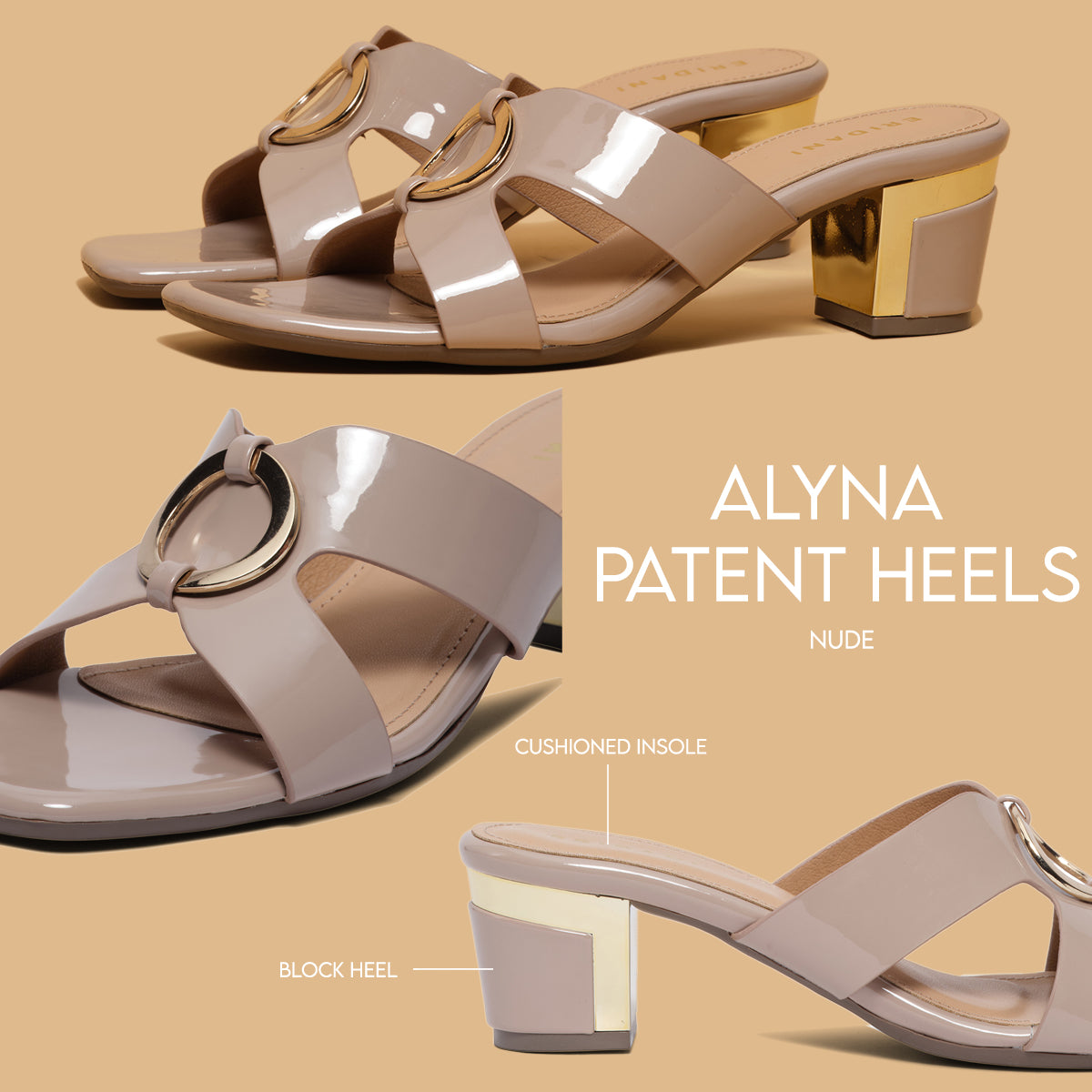 Alyna Patent Heels 3D Fashion Eridani