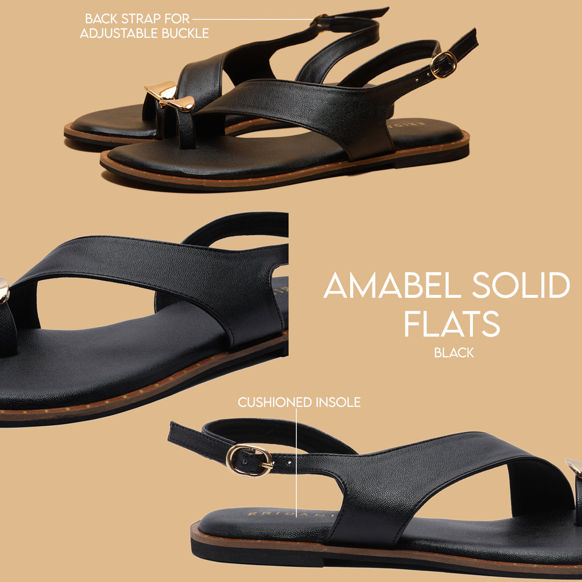 Amabel Solid Flats New Model Footwear Eridani