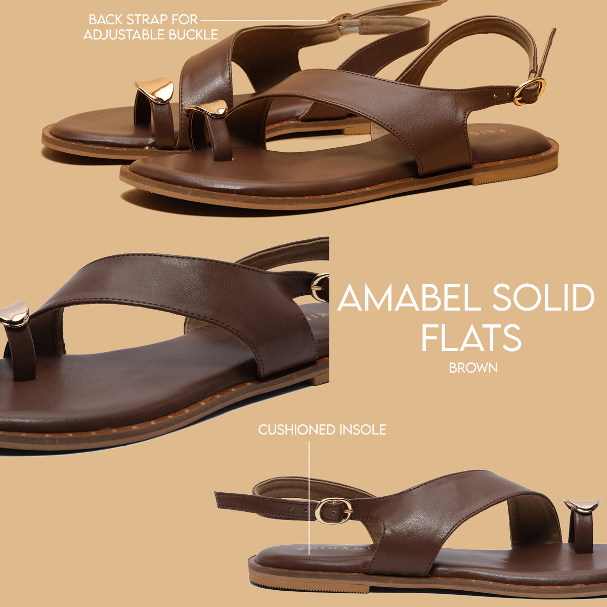 Amabel Solid Flats New Model Footwear Eridani