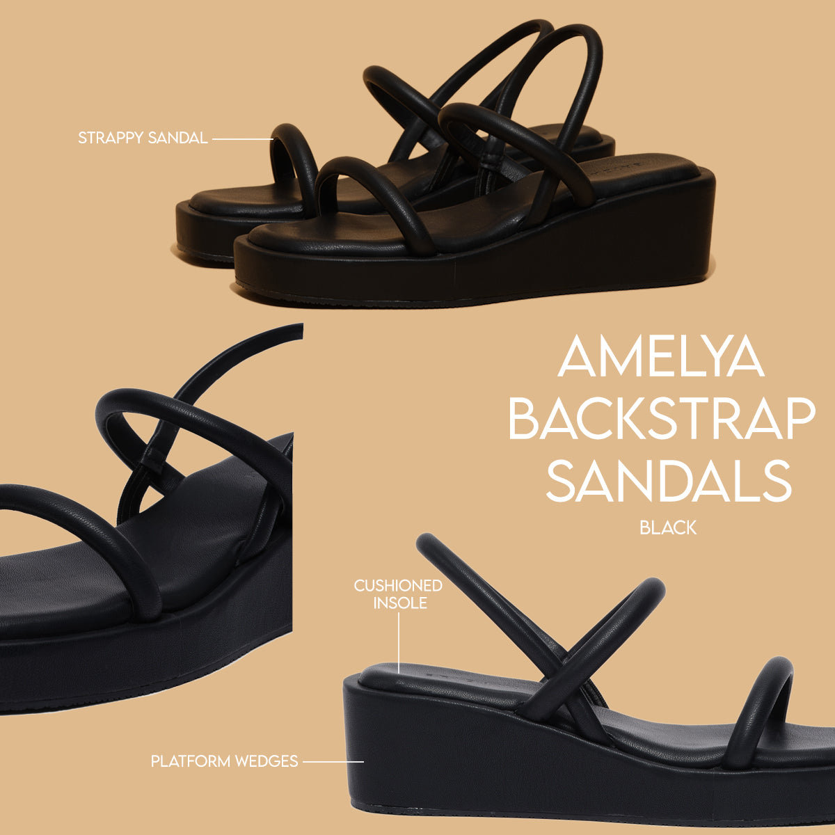 Amelya Backstrap Sandals Ahmad Arts Eridani