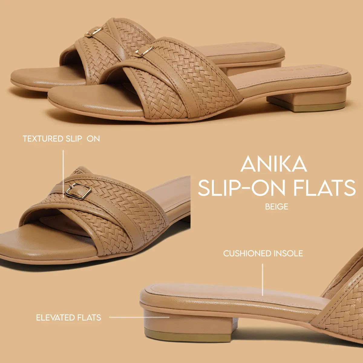 Anika Slip-on Flats 3D Fashion Eridani