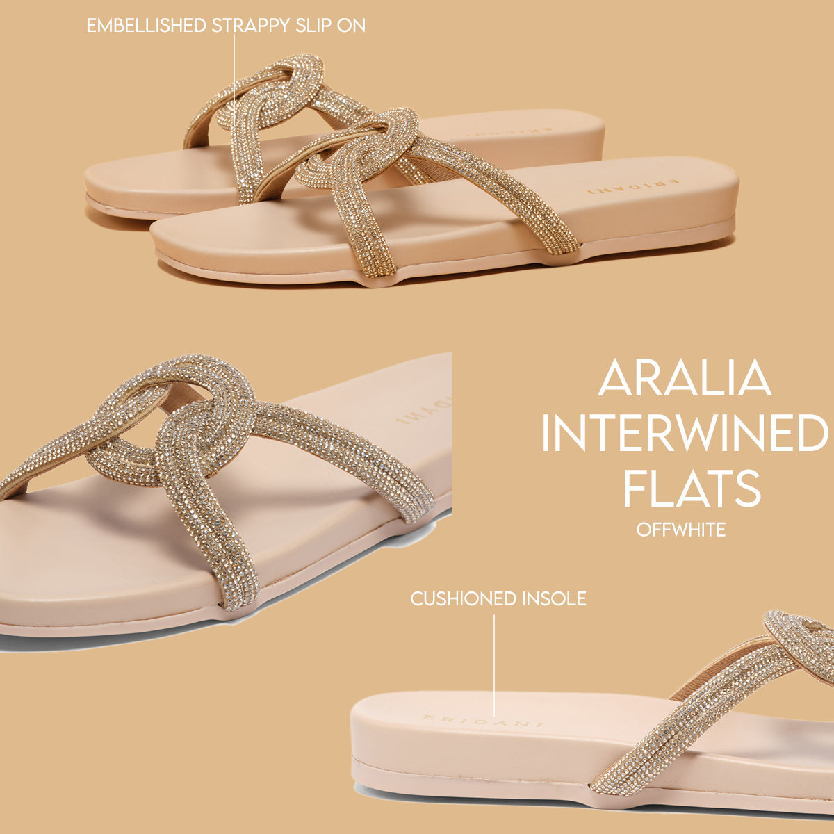 Aralia Interwined Flats Ina Footwear Eridani