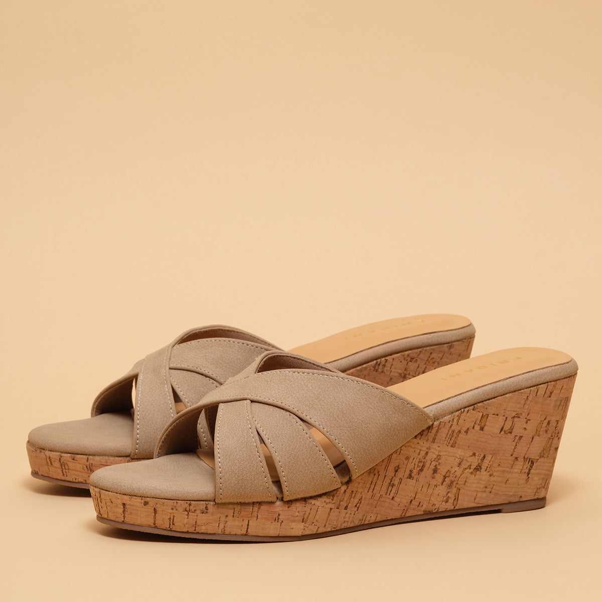 Armelle Cross-Strap Wedges