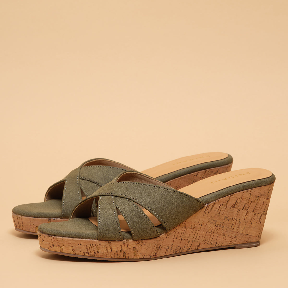 Armelle Cross-Strap Wedges