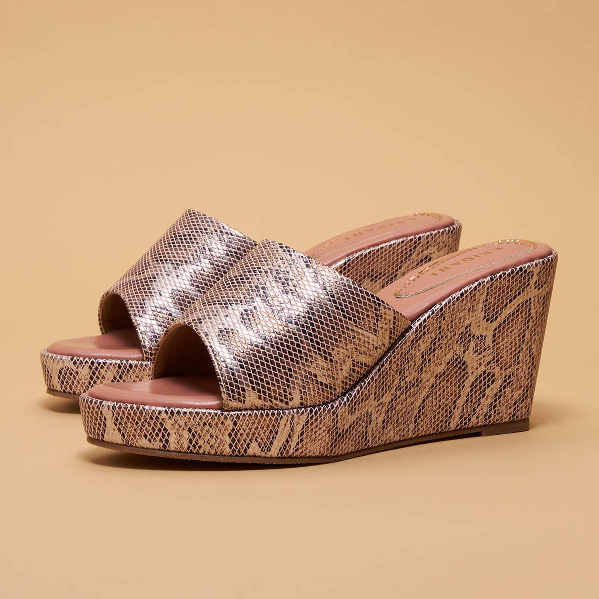 Ashley Printed Slip-On Wedges