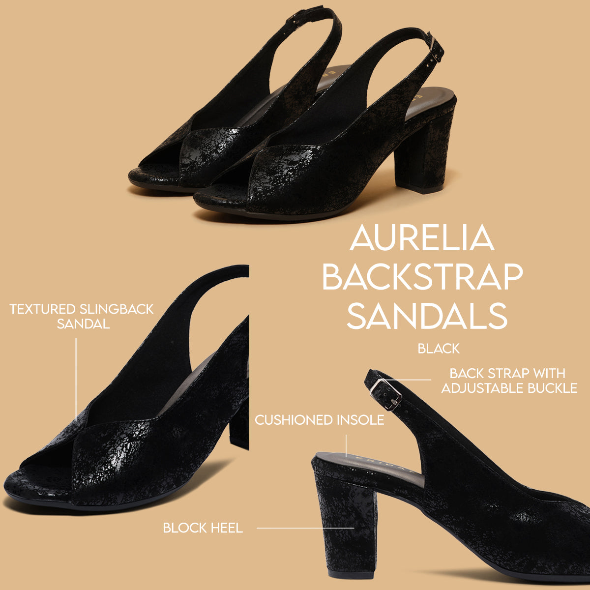 Aurelia Backstrap Sandals S B Footwear Eridani