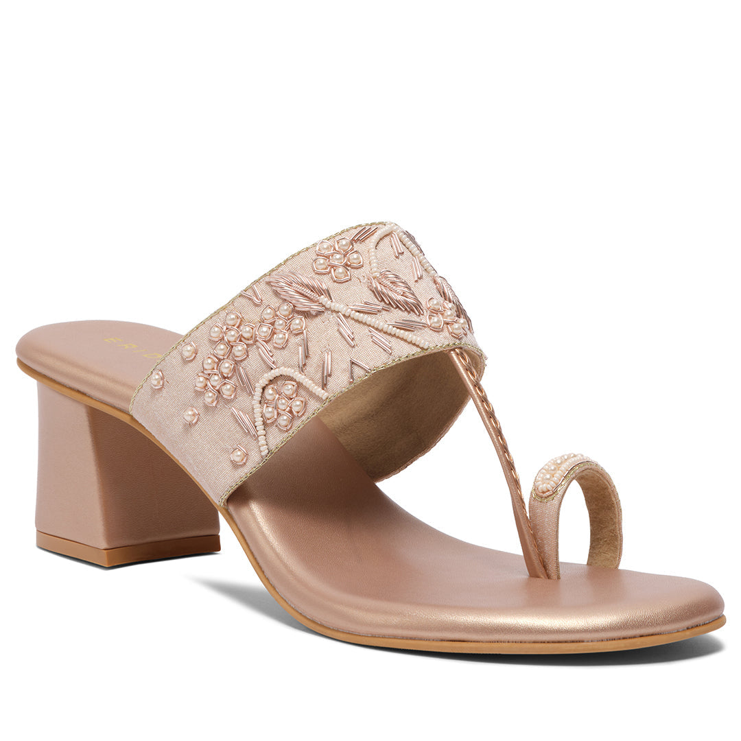 Avika Embroidered Kolhapuri Mahek Footwear Eridani