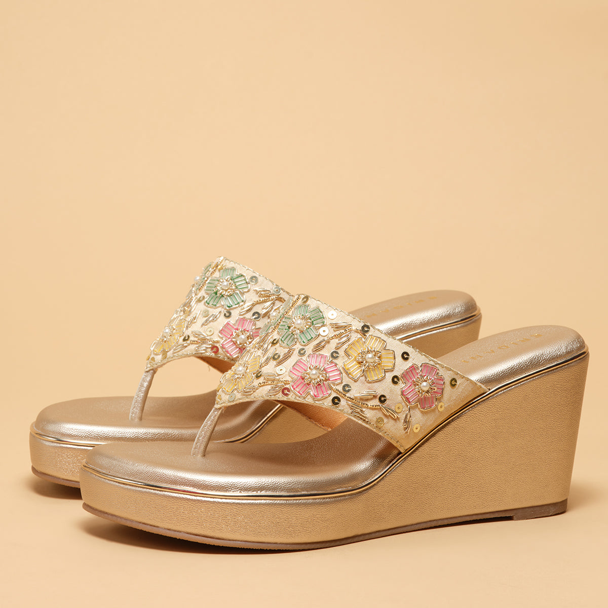 Ayat Embroidered Wedges