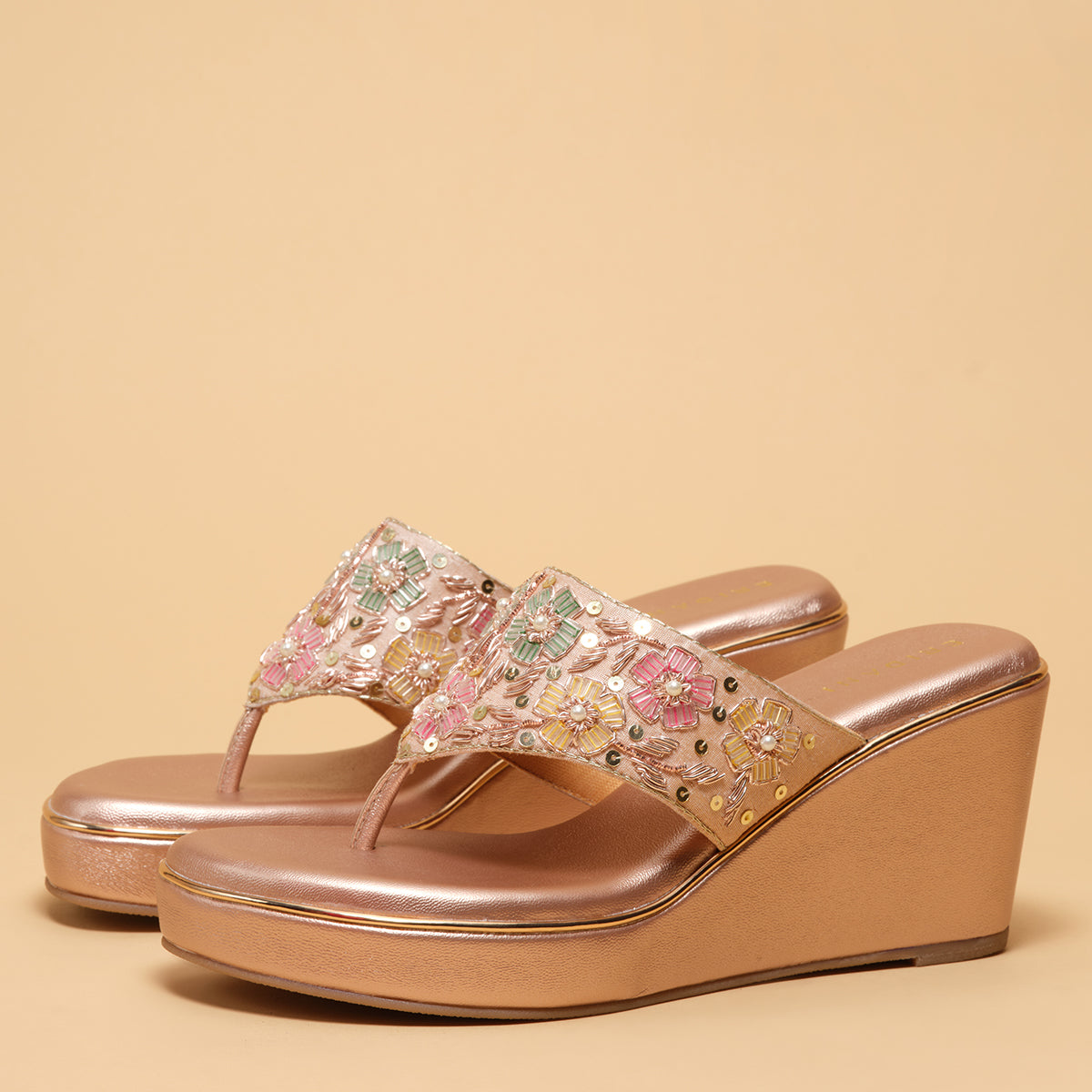 Ayat Embroidered Wedges