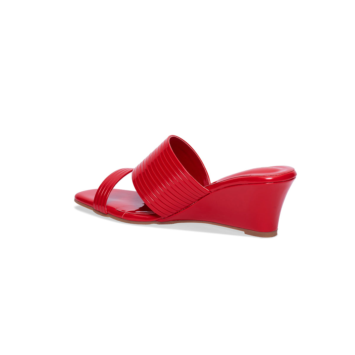 Bloody Mary Patent Wedges