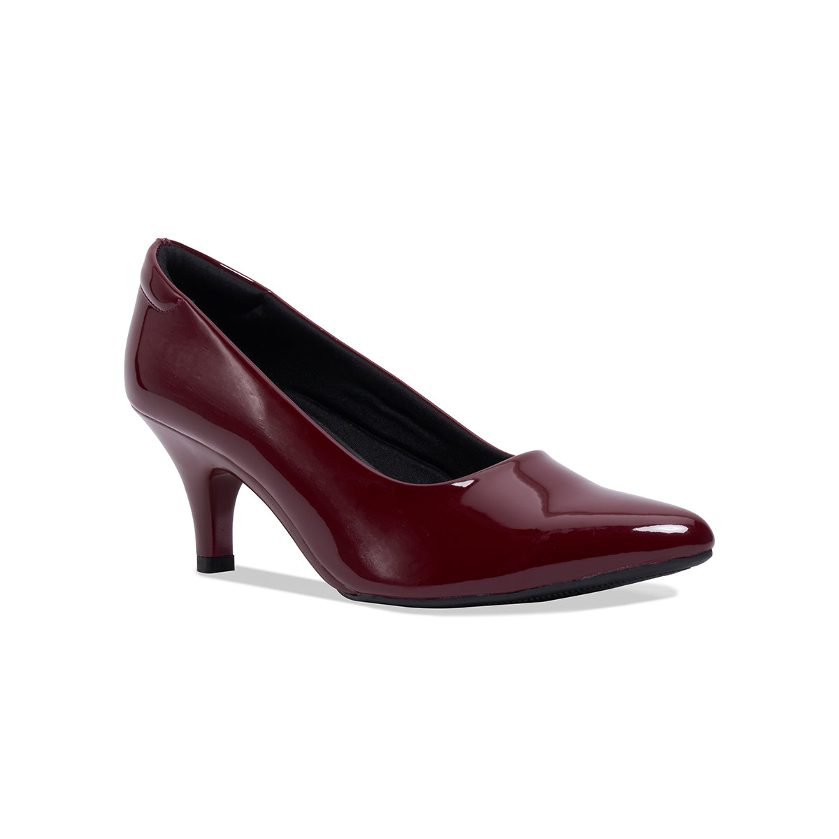 Camelia Patent Pumps