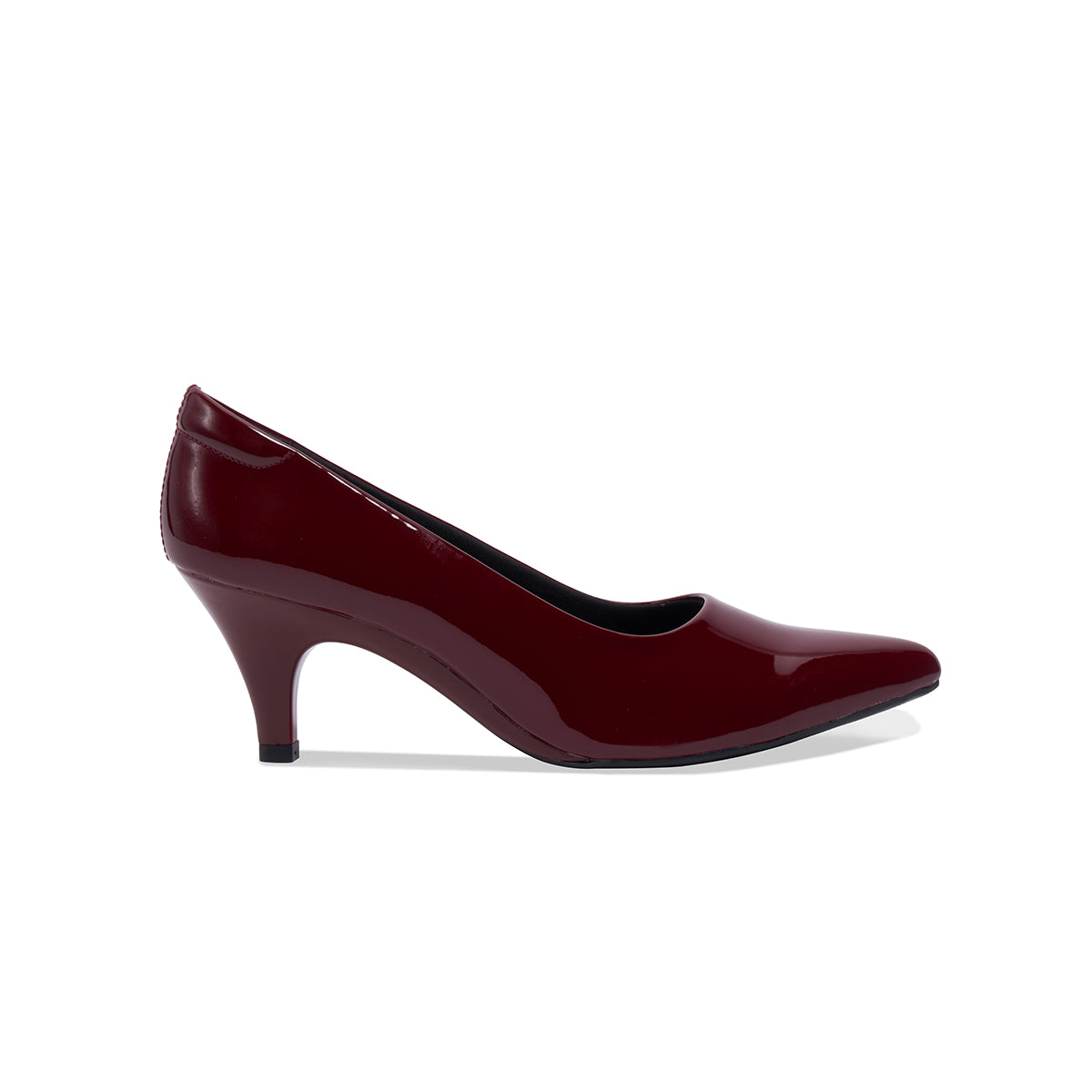 Camelia Patent Pumps