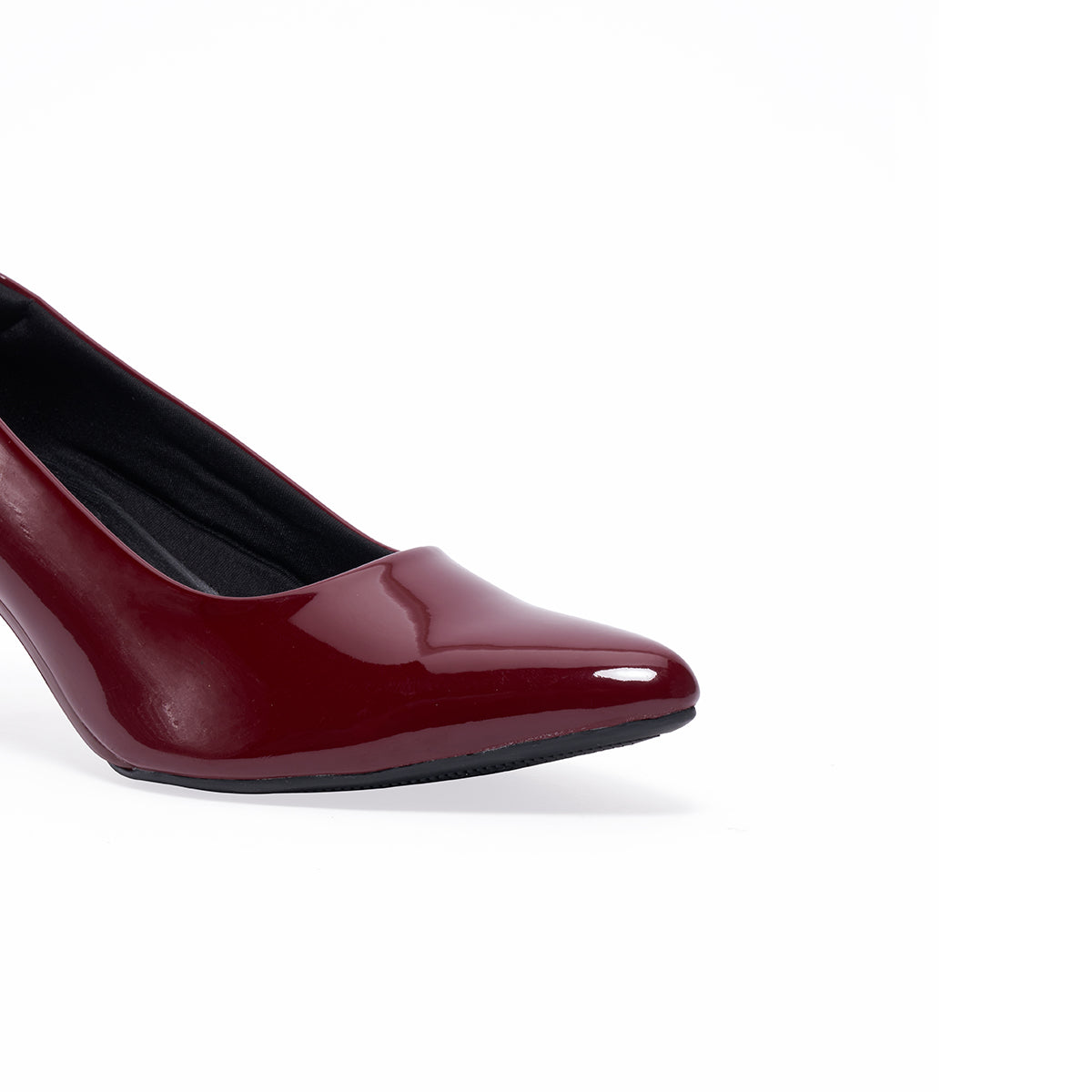 Camelia Patent Pumps