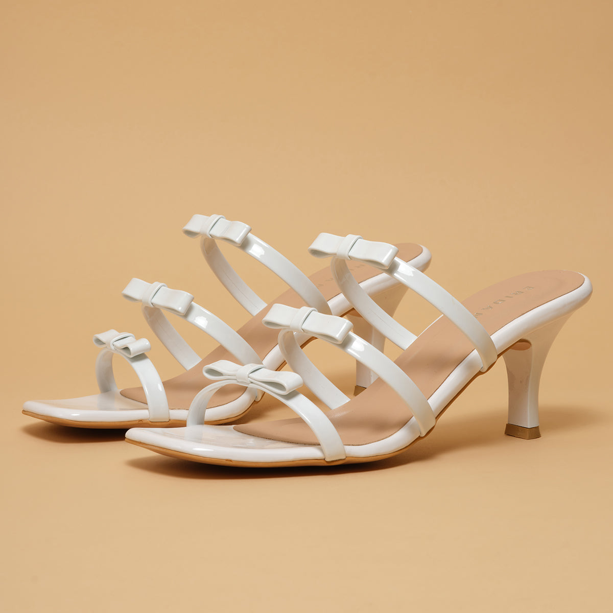 Charlote Bow Strappy Heels