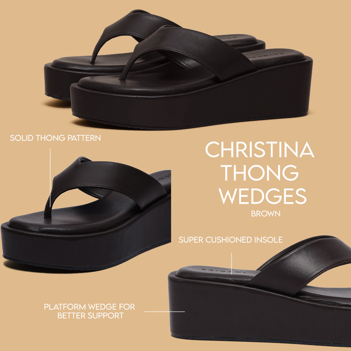 Christina Thong Wedges Ahmad Arts Eridani