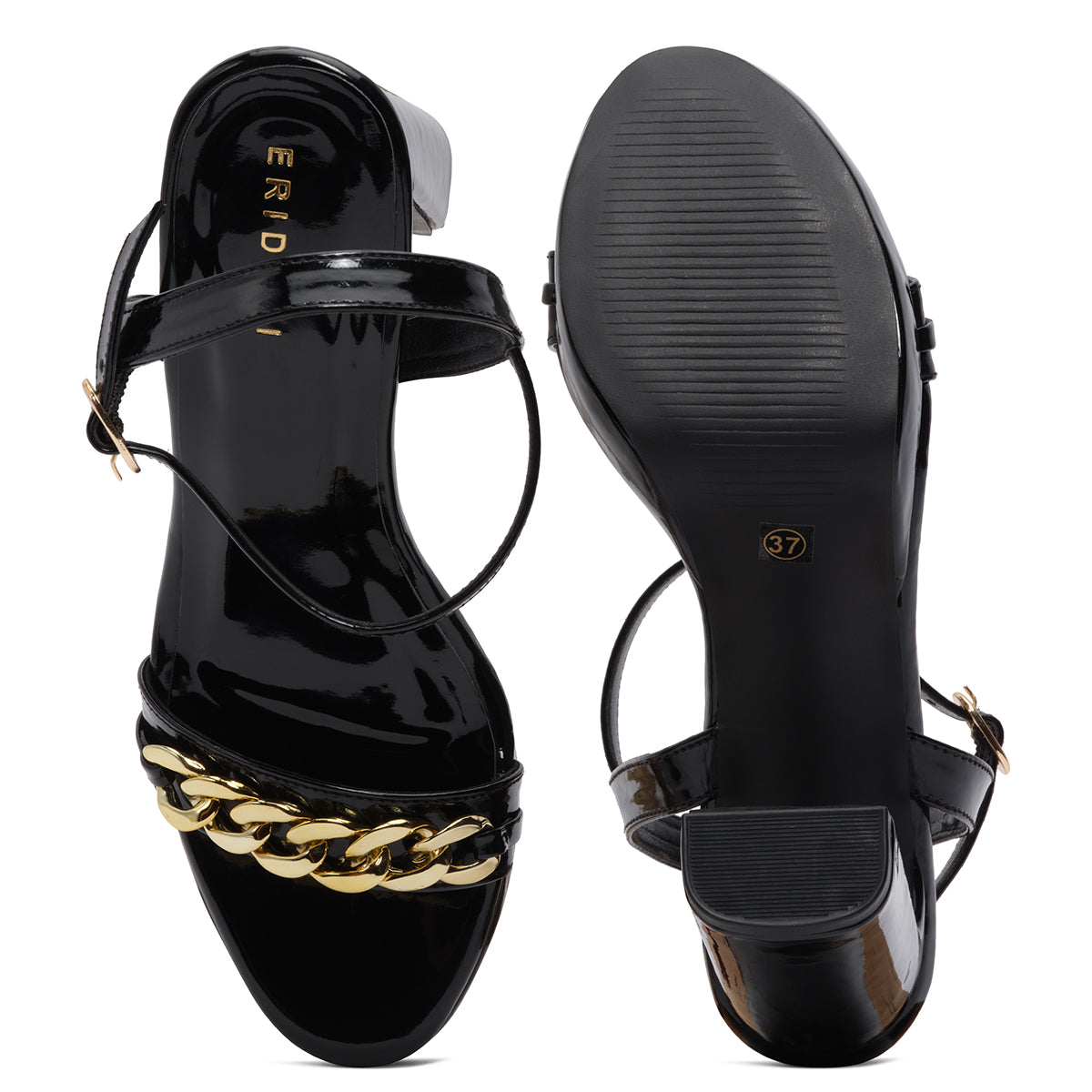 Cherry Embellished Ankle Strap Heels