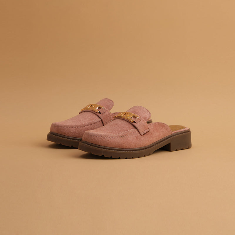 Clover Buckled Slip-on Loafers
