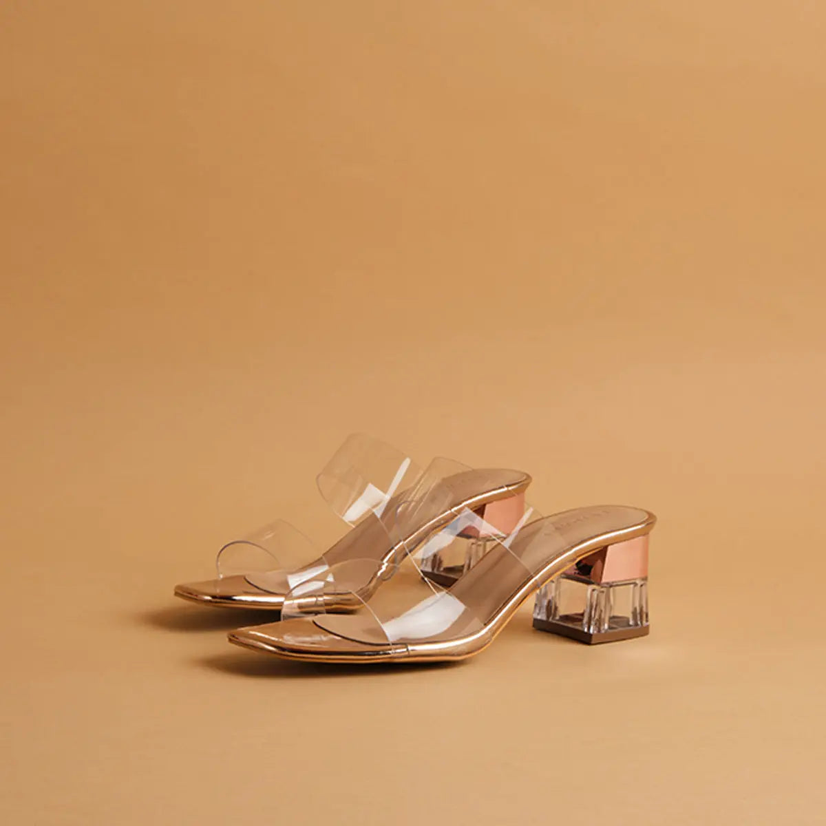 Crystalline Transparent Heels KM Footwear Eridani