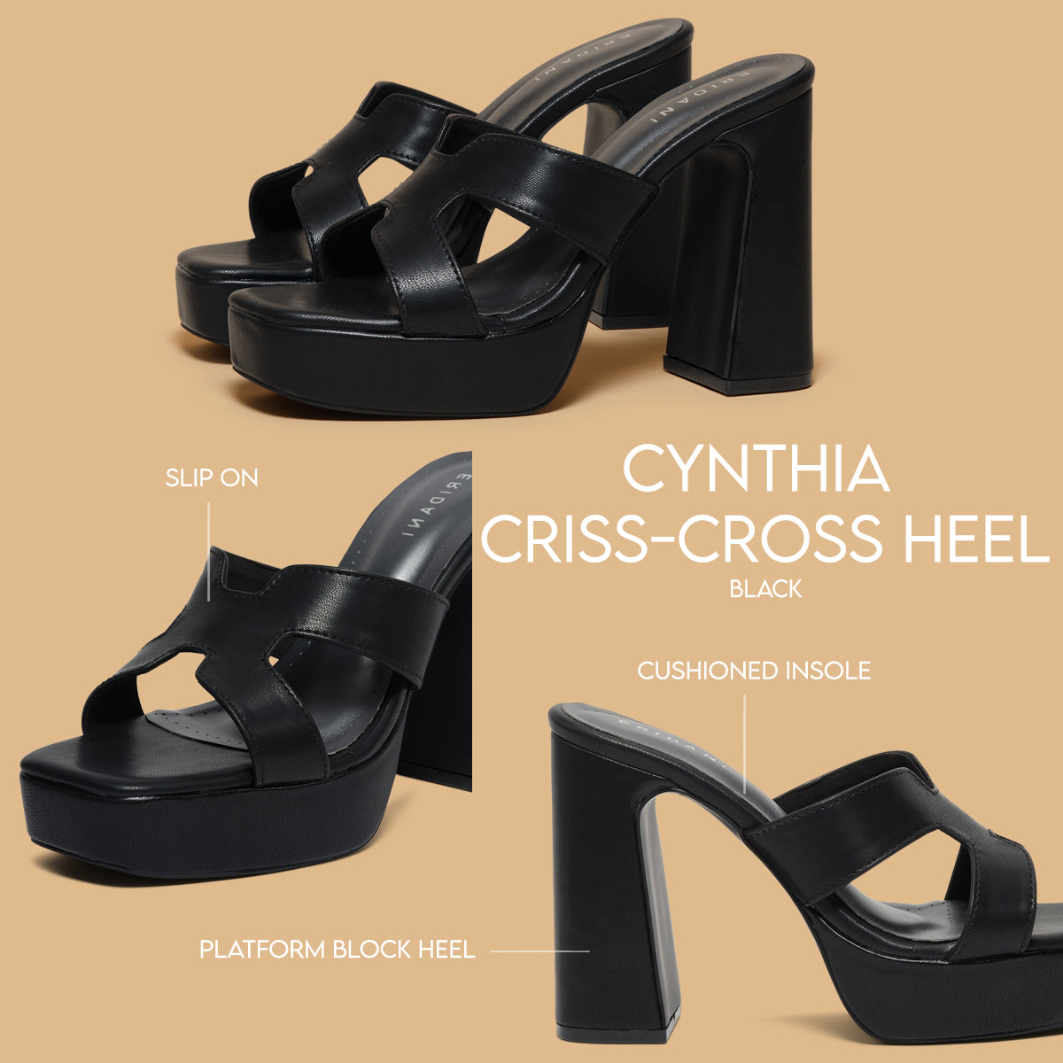 Cynthia Criss-cross Heel Anshika Eridani