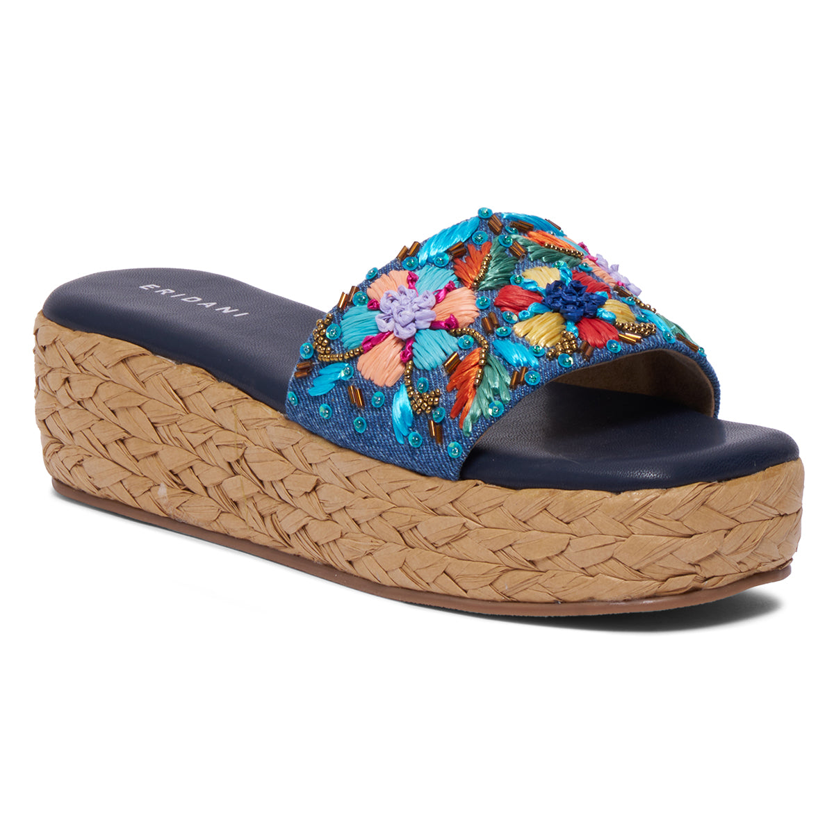 Daisyy Embroidered Wedges