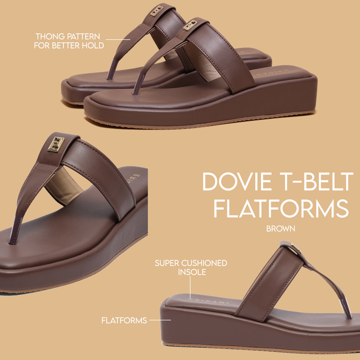 Dovie T-belt Flatforms Ahmad Arts Eridani