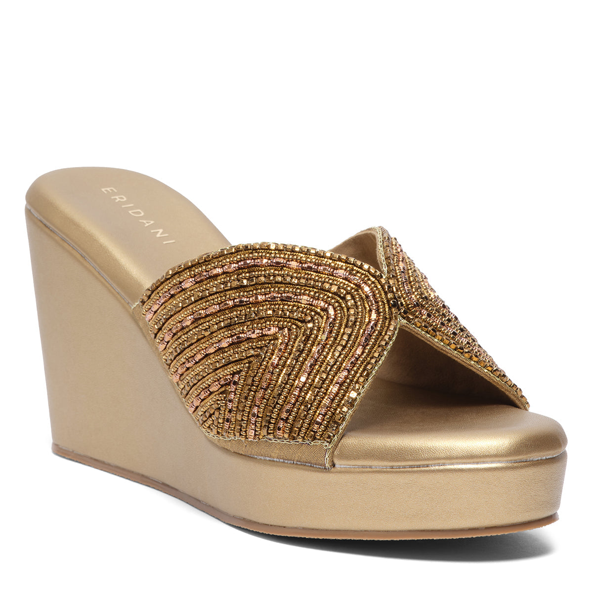 Elira Embroidered Wedges Mahek Footwear Eridani