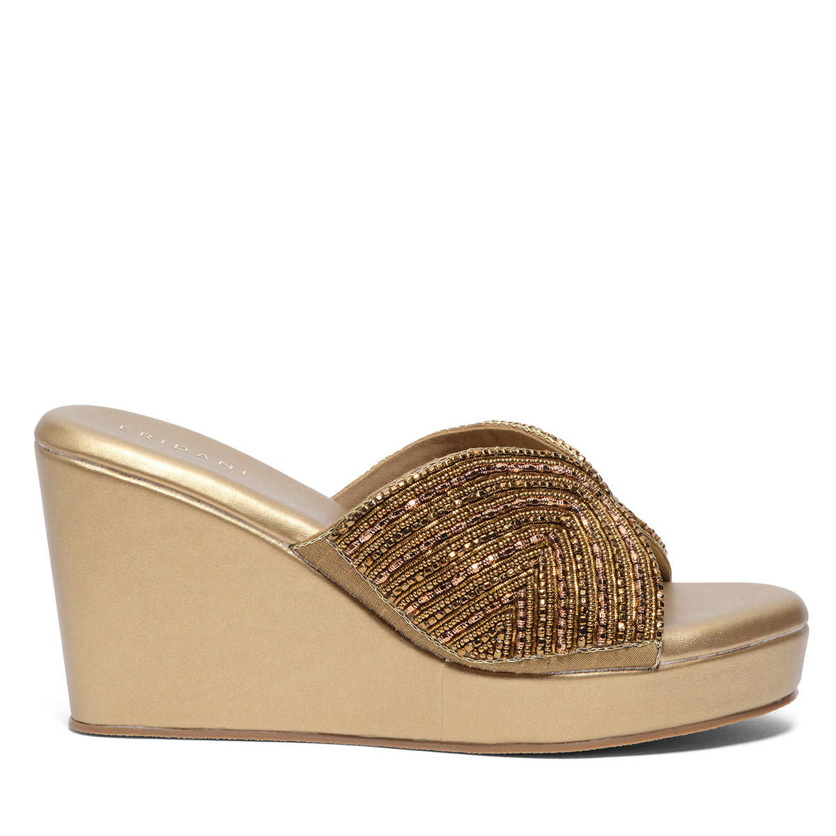 Elira Embroidered Wedges Mahek Footwear Eridani