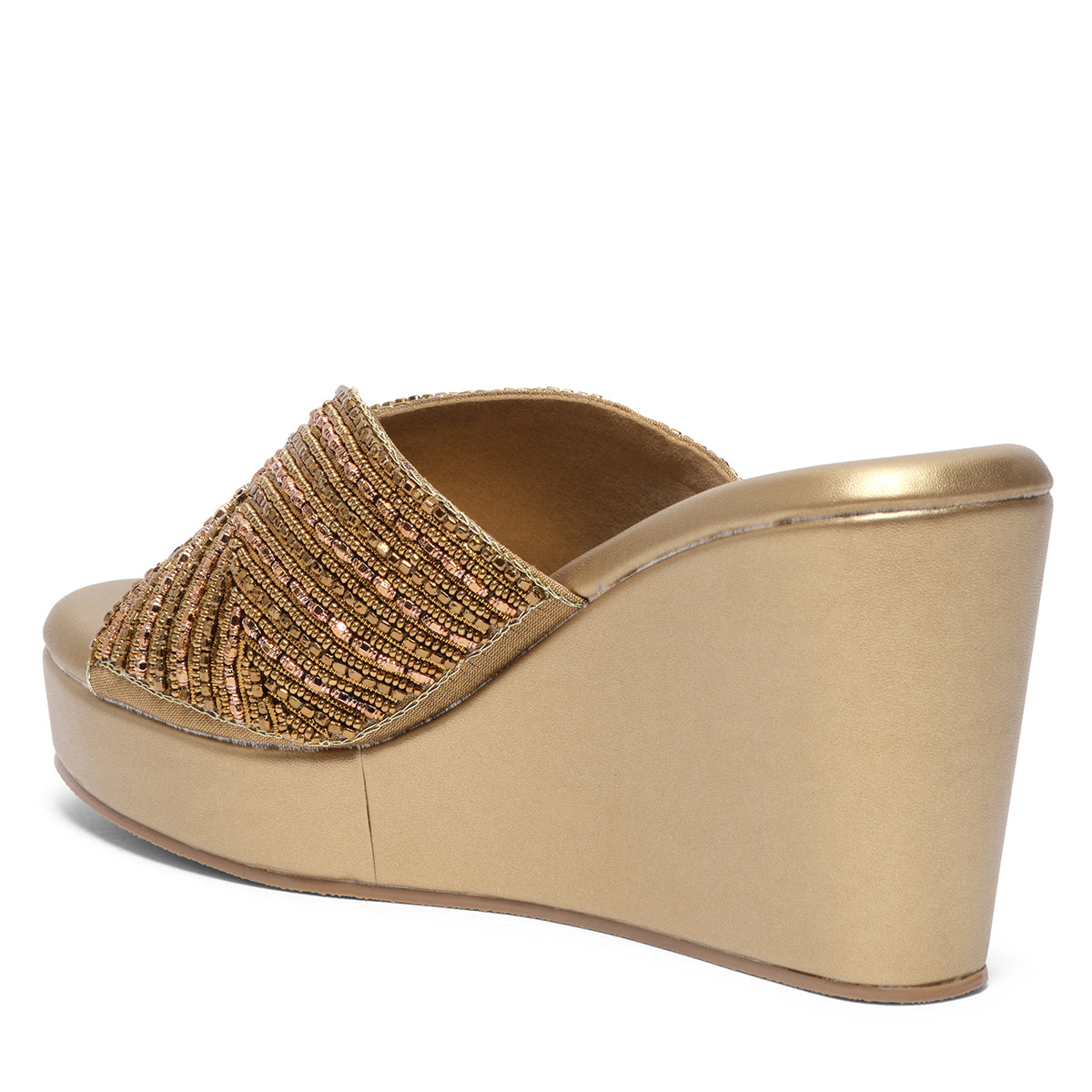 Elira Embroidered Wedges Mahek Footwear Eridani