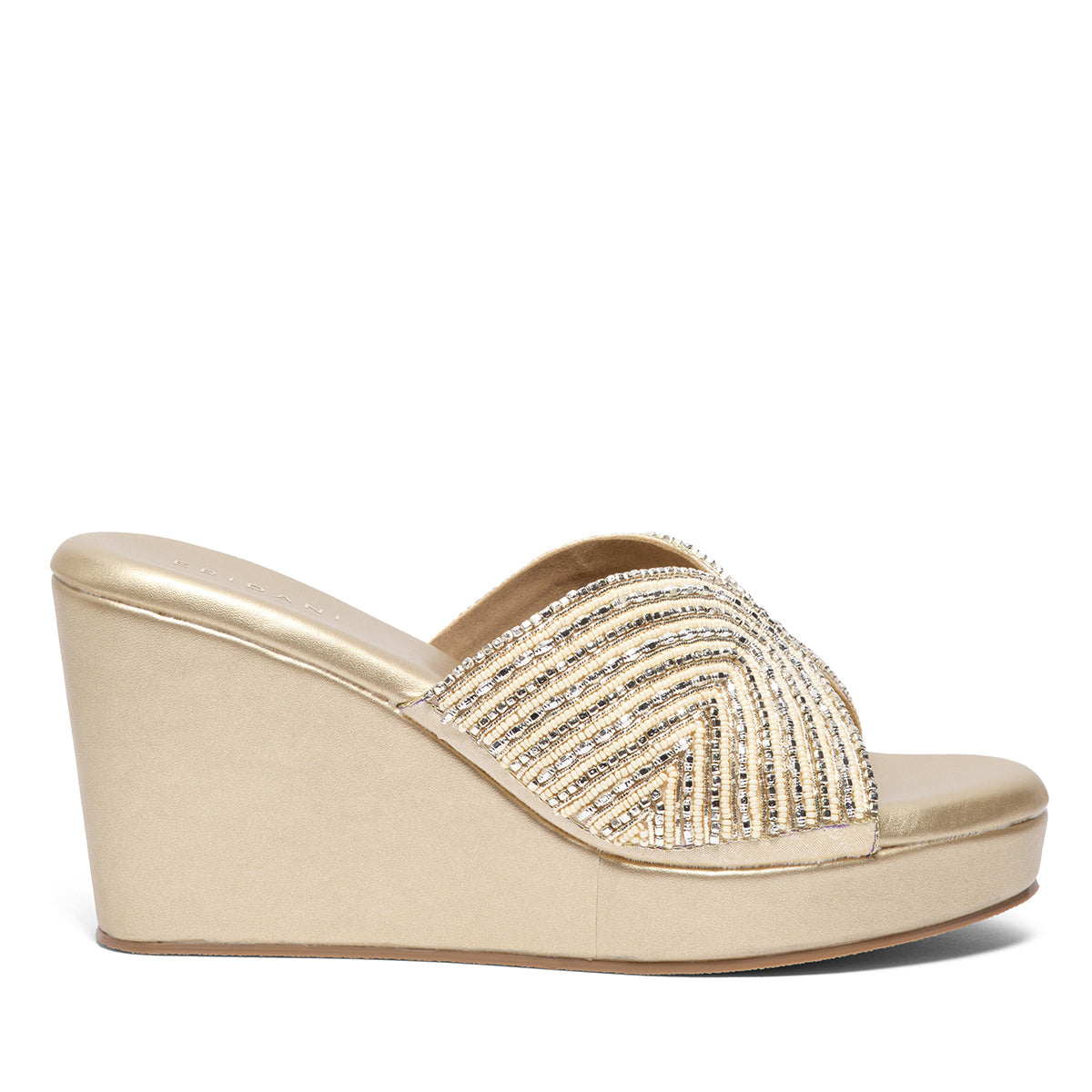 Elira Embroidered Wedges Mahek Footwear Eridani