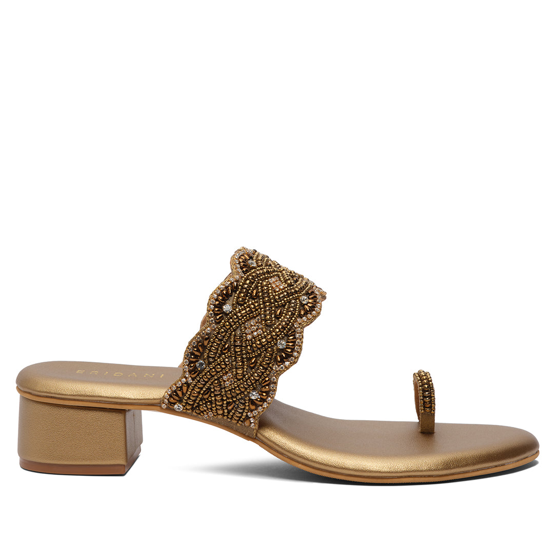 Elvya Embroidered Heels