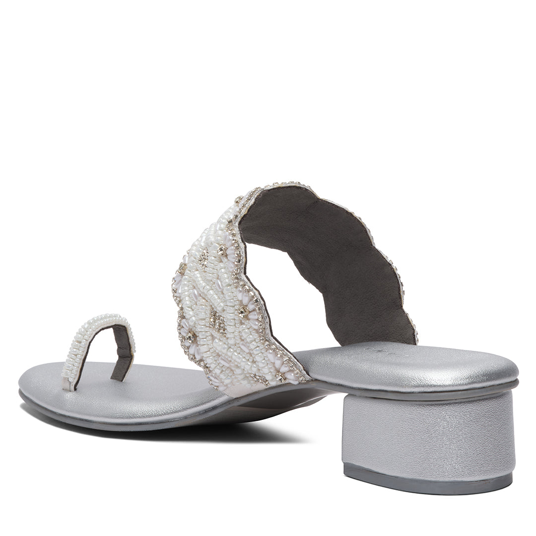 Elvya Embroidered Heels