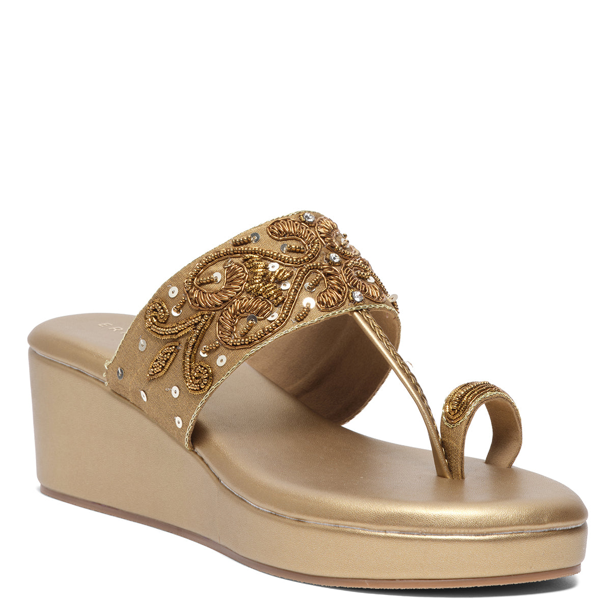 Elyra Embroidered Kolhapuri Mahek Footwear Eridani