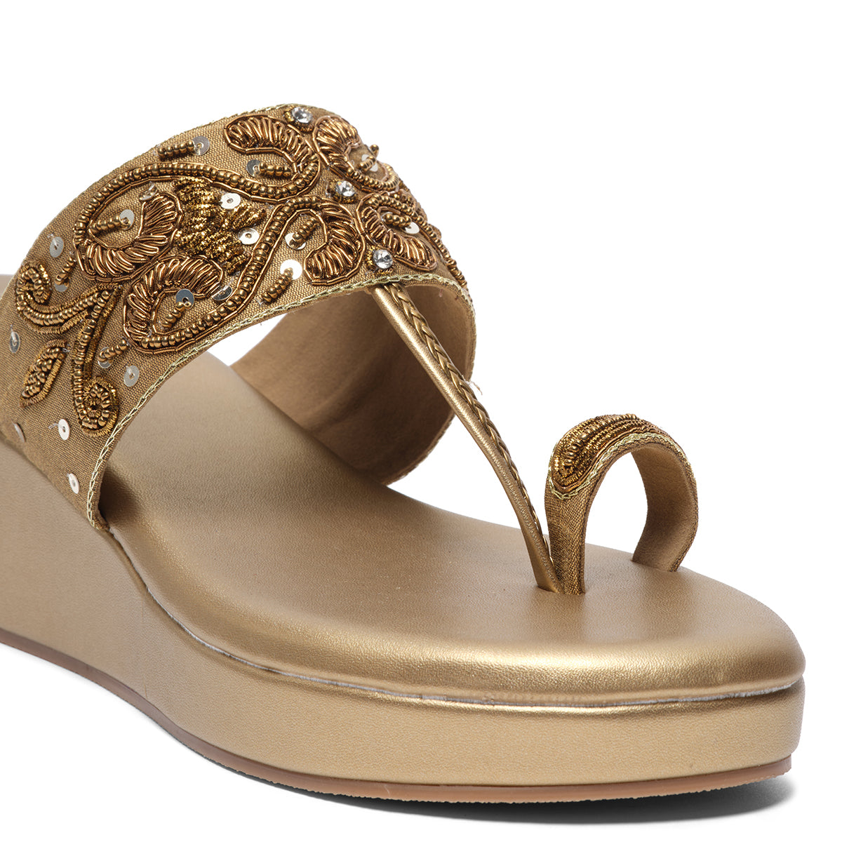 Elyra Embroidered Kolhapuri Mahek Footwear Eridani